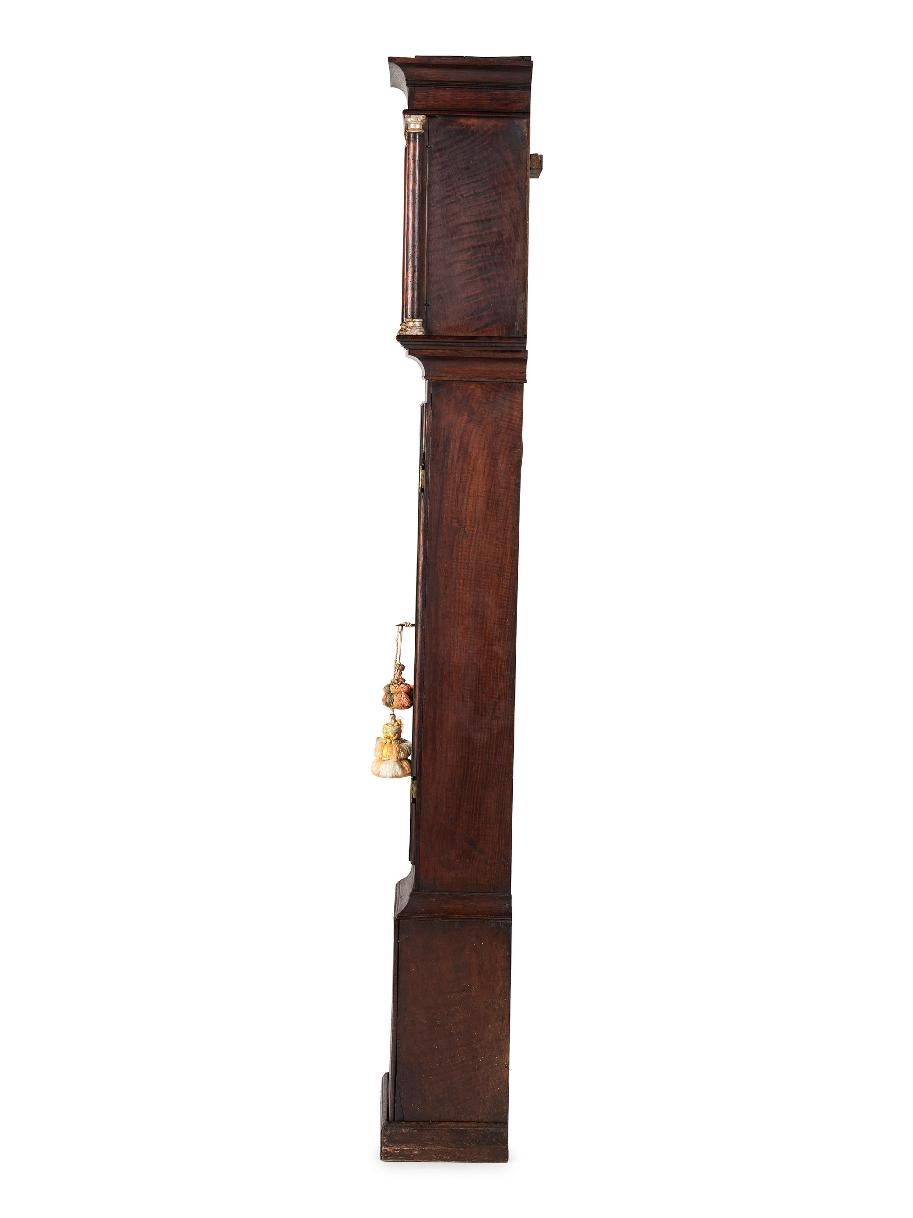 A George III Oak and Walnut Tall Case Clock