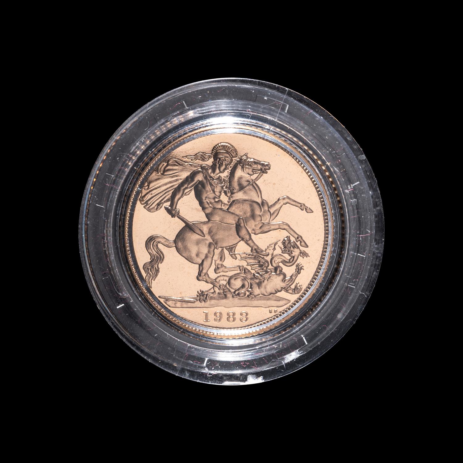 [GREAT BRITAIN] 1983 Gold Sovereign Proof