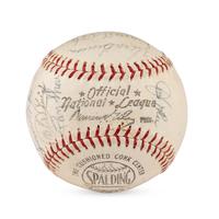 A 1966 Cincinnati Reds Team Signed Autograph Baseball