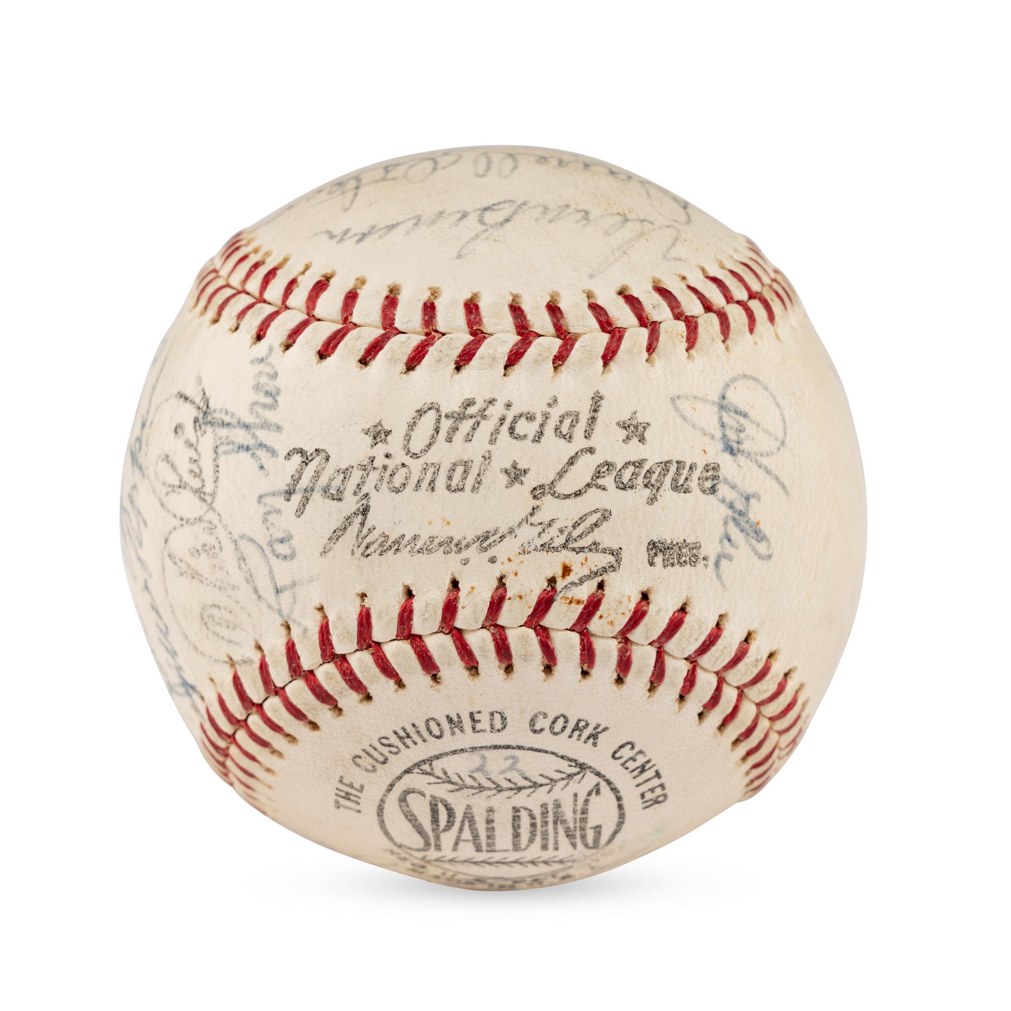 A 1966 Cincinnati Reds Team Signed Autograph Baseball