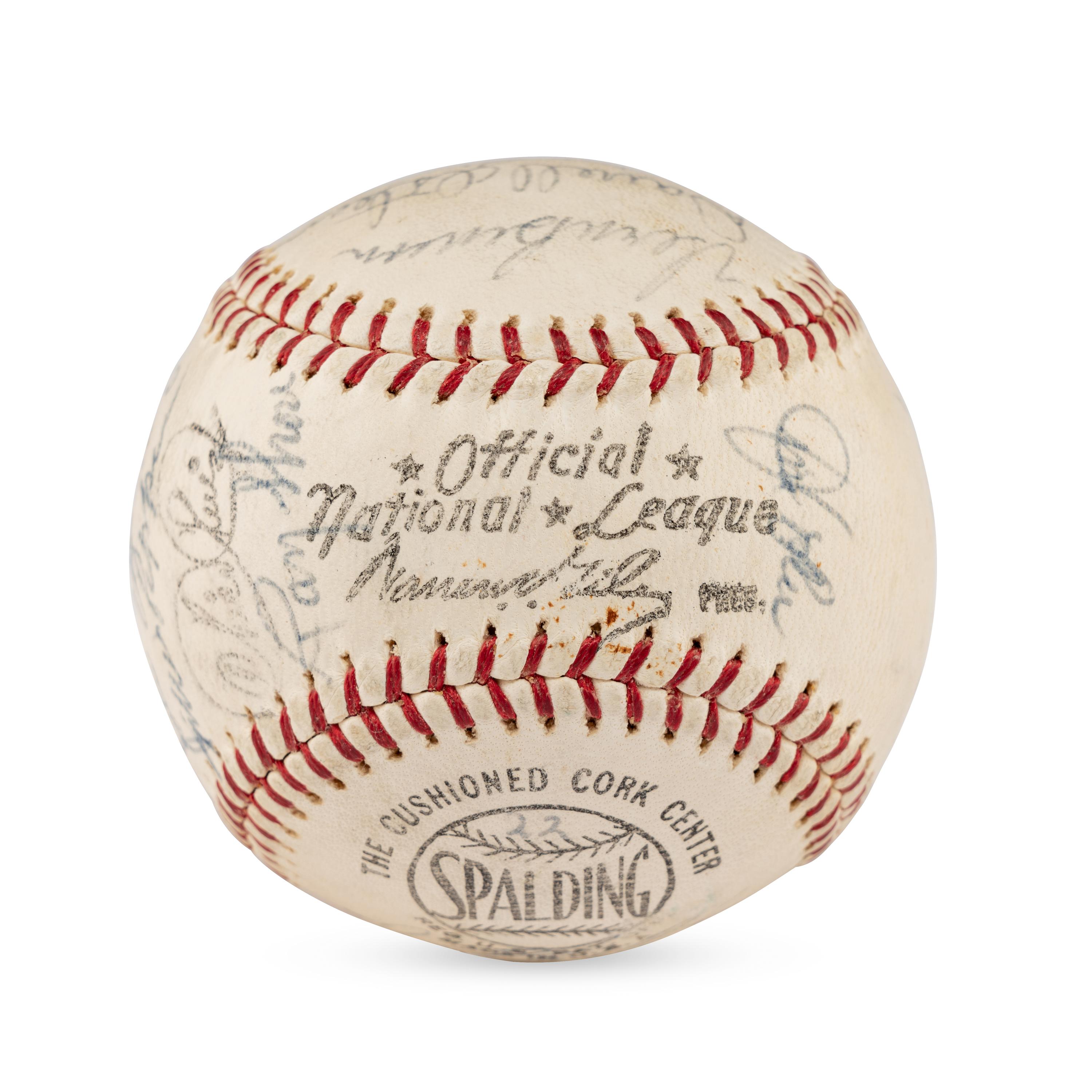 A 1966 Cincinnati Reds Team Signed Autograph Baseball
