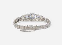 An Art Deco Sapphire and Diamond Bracelet
