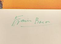 [Art] Bacon, Francis: Signed Exhibition Poster