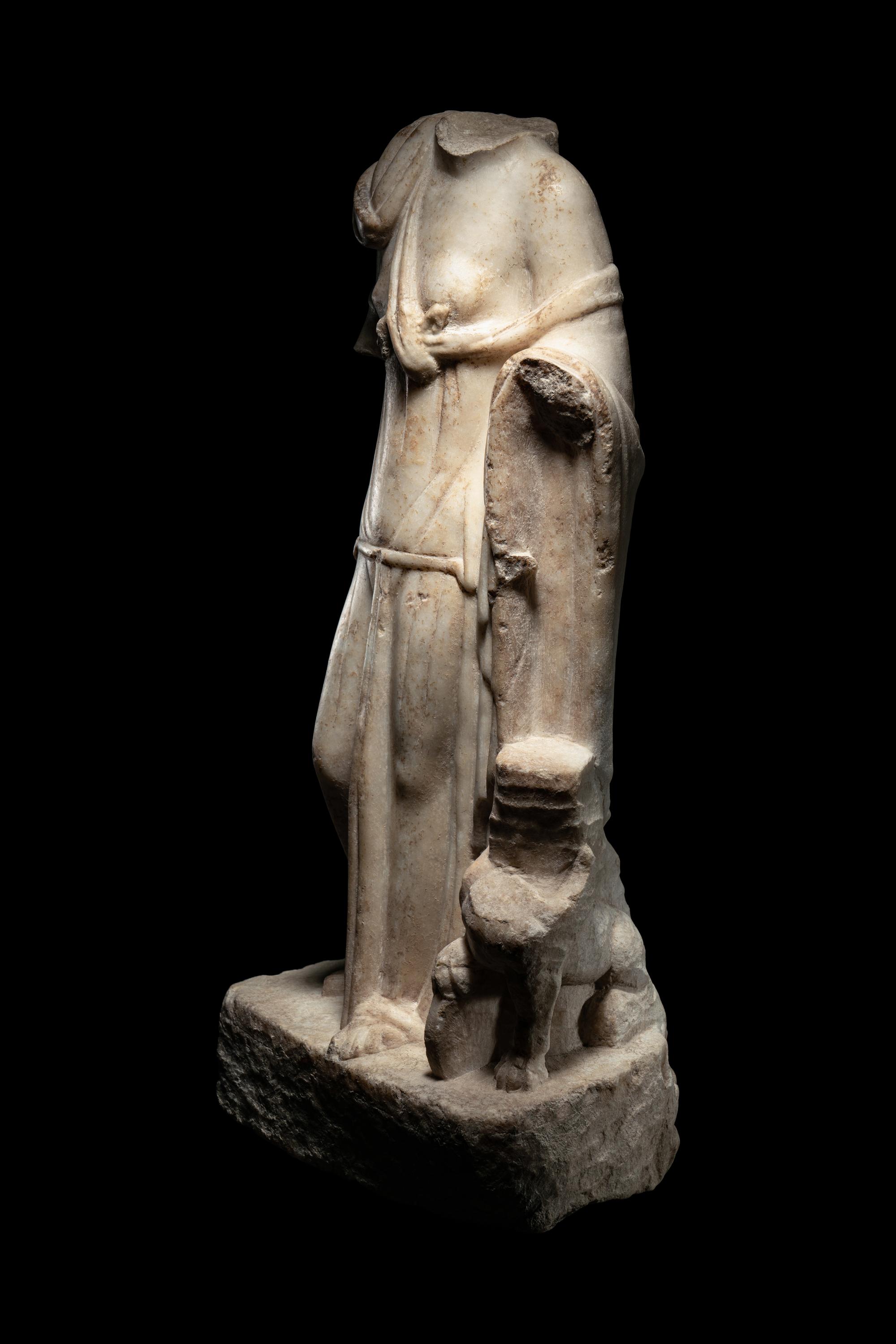 A Roman Marble Statue of Cybele