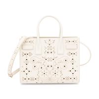 Saint Laurent, Sac du Jour in Bandana-Studded White Leather