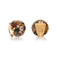 MULTIGEM AND YELLOW GOLD EARRINGS