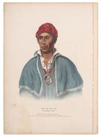 [McKENNEY & HALL]. A group of 4 large folio hand-colored lithographs of Shawnee. 1838.