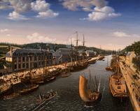 Artist Unknown (Canal and Boats)