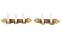 A Pair of Gilt Bronze Sconces — 19TH CENTURY