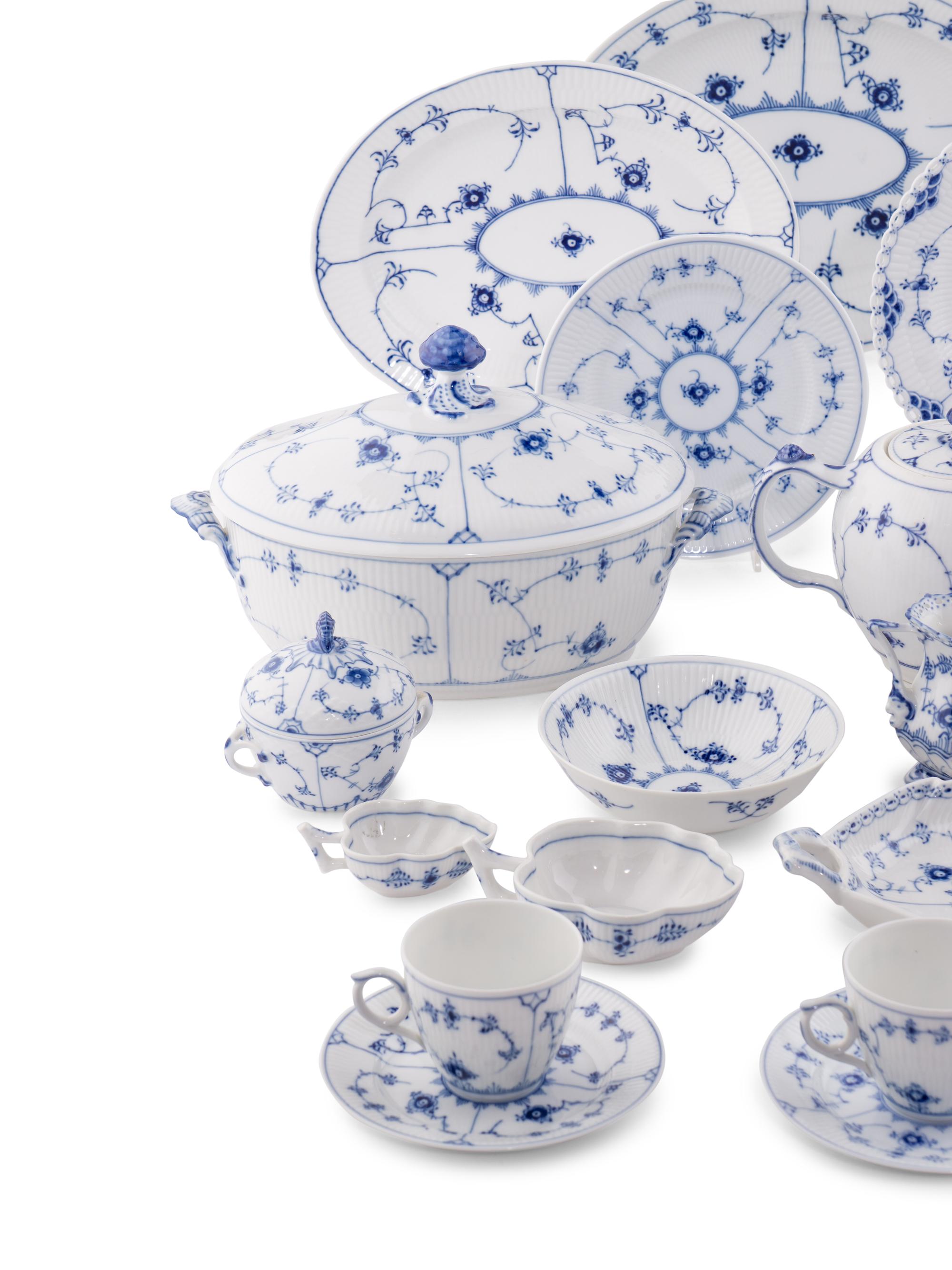 A Royal Copenhagen Porcelain Dinner Service