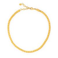 GURHAN, HIGH-KARAT YELLOW GOLD BARREL LINK NECKLACE