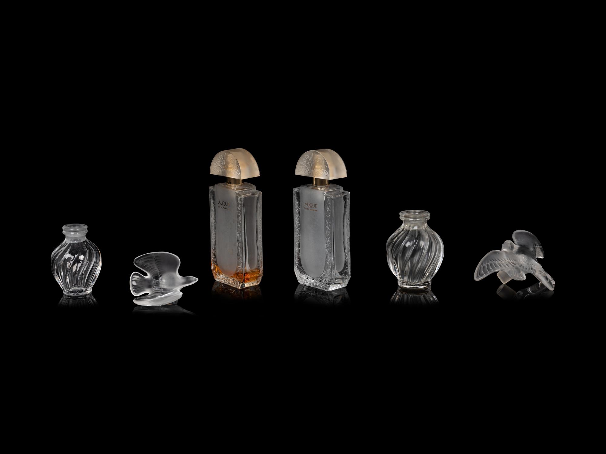 Four Lalique Perfume Bottles