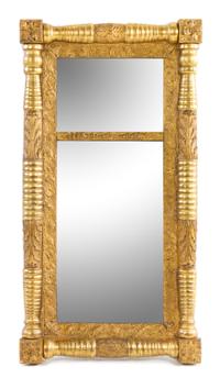 A Federal Giltwood Mirror Height 44 x width 23 inches. — EARLY 19TH CENTURY