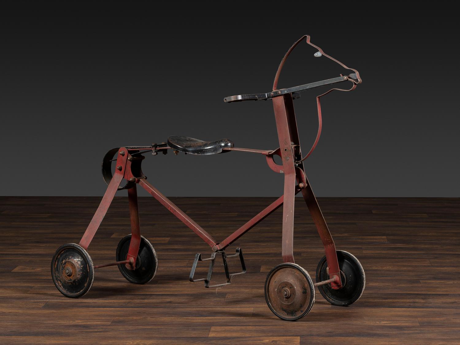 A 'Charlie Horse' Painted Metal Riding Toy
