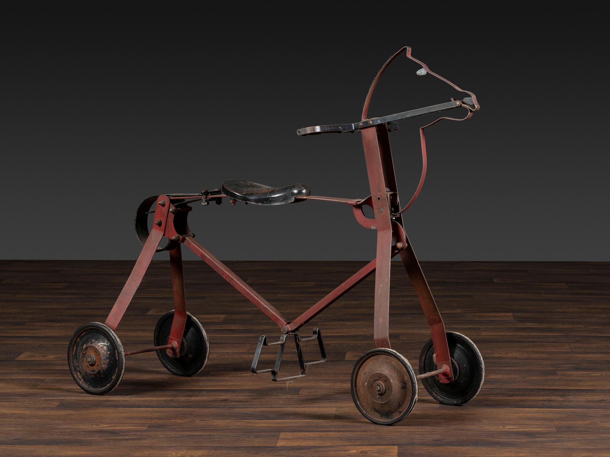 A 'Charlie Horse' Painted Metal Riding Toy