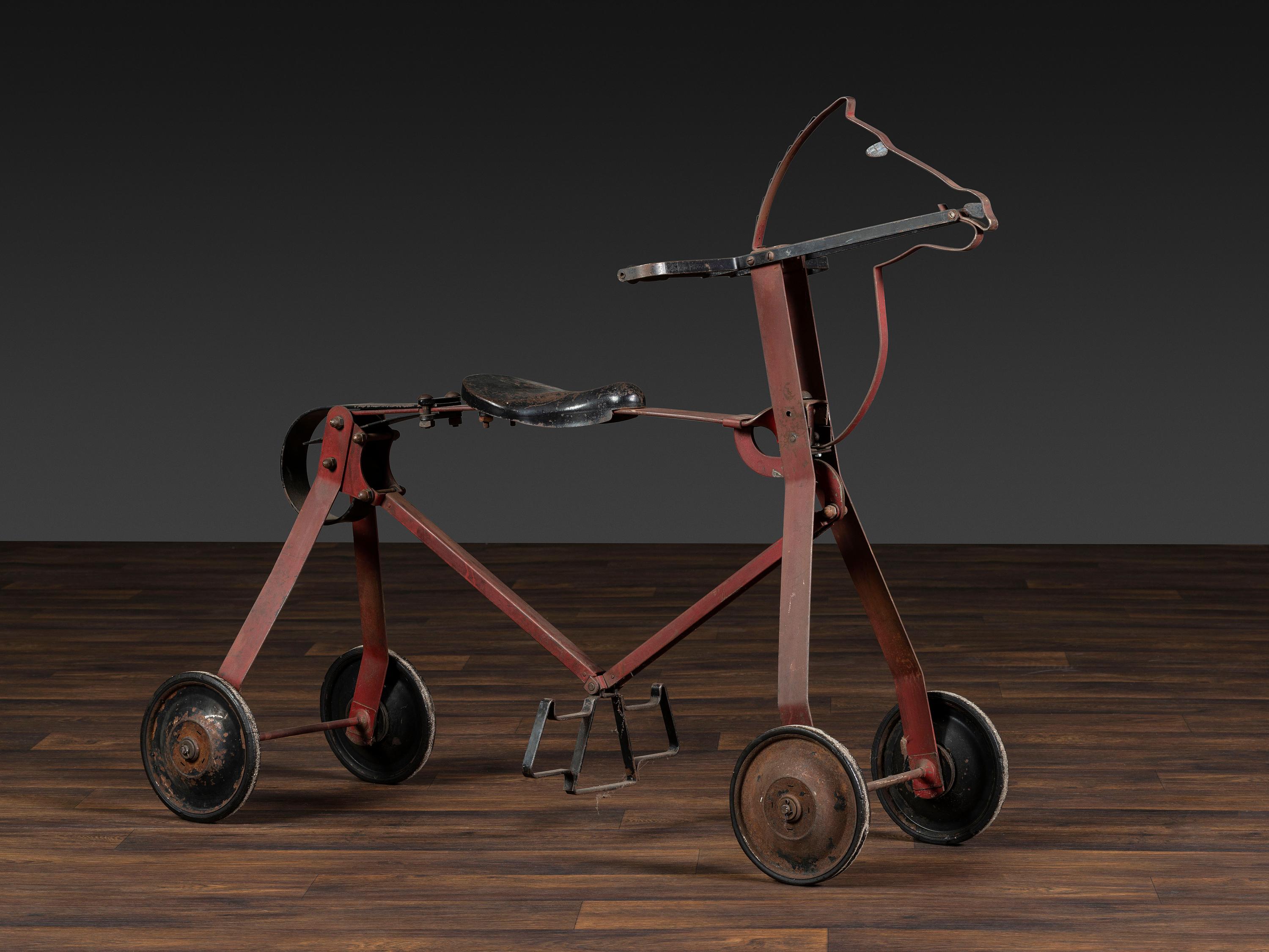 A 'Charlie Horse' Painted Metal Riding Toy