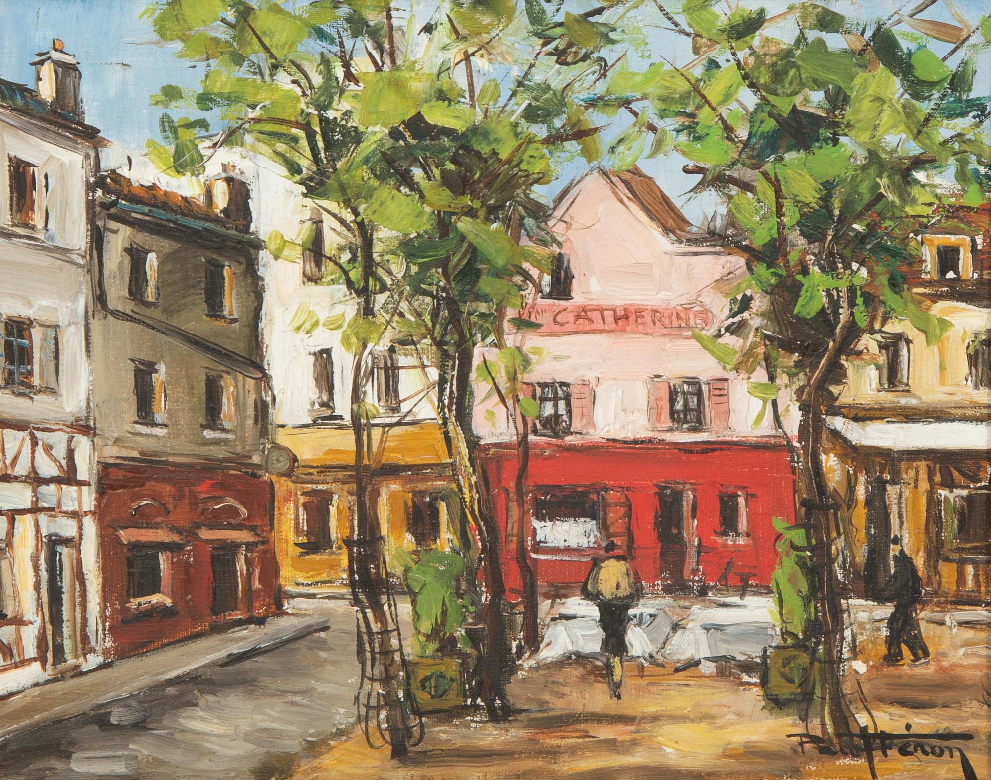 Eighteen Parisian Street Scene Paintings