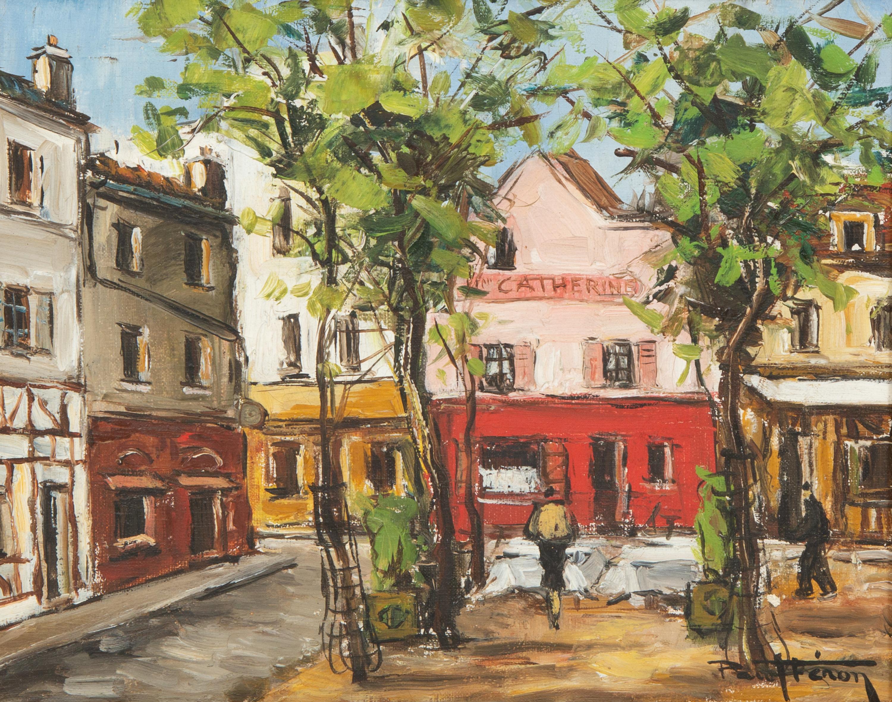 Eighteen Parisian Street Scene Paintings