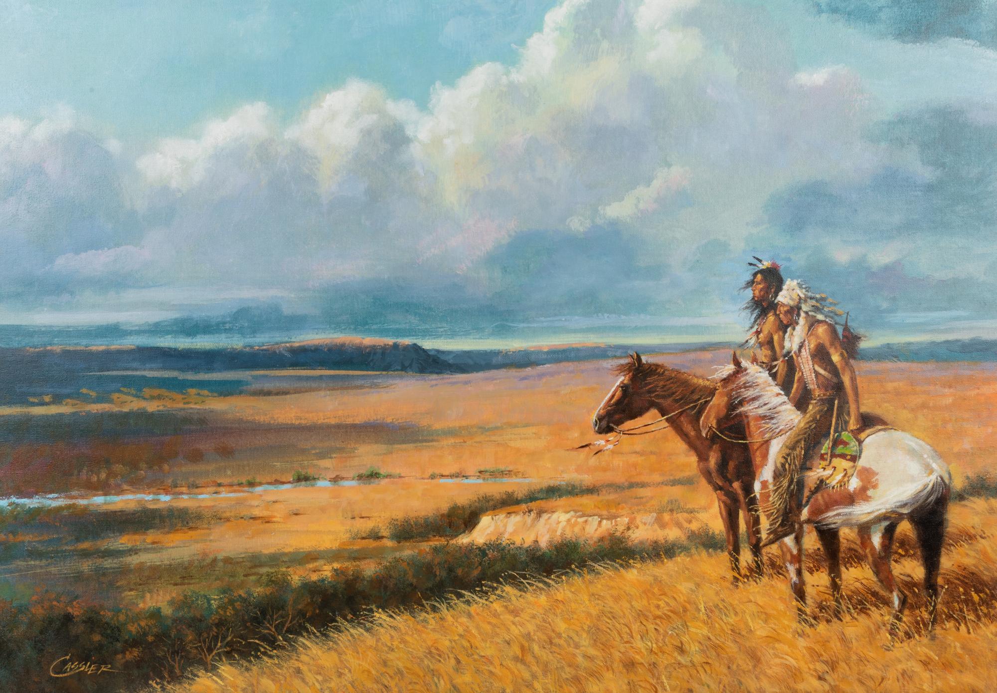 Two Warriors on Horseback