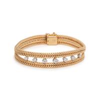 YELLOW GOLD AND DIAMOND BRACELET