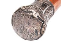 A Silver-Mounted Oak Walking Stick Made Of The Original Timbers From Independence Hall, Presented To Rev. Thomas H. Stockton (1808-1868)