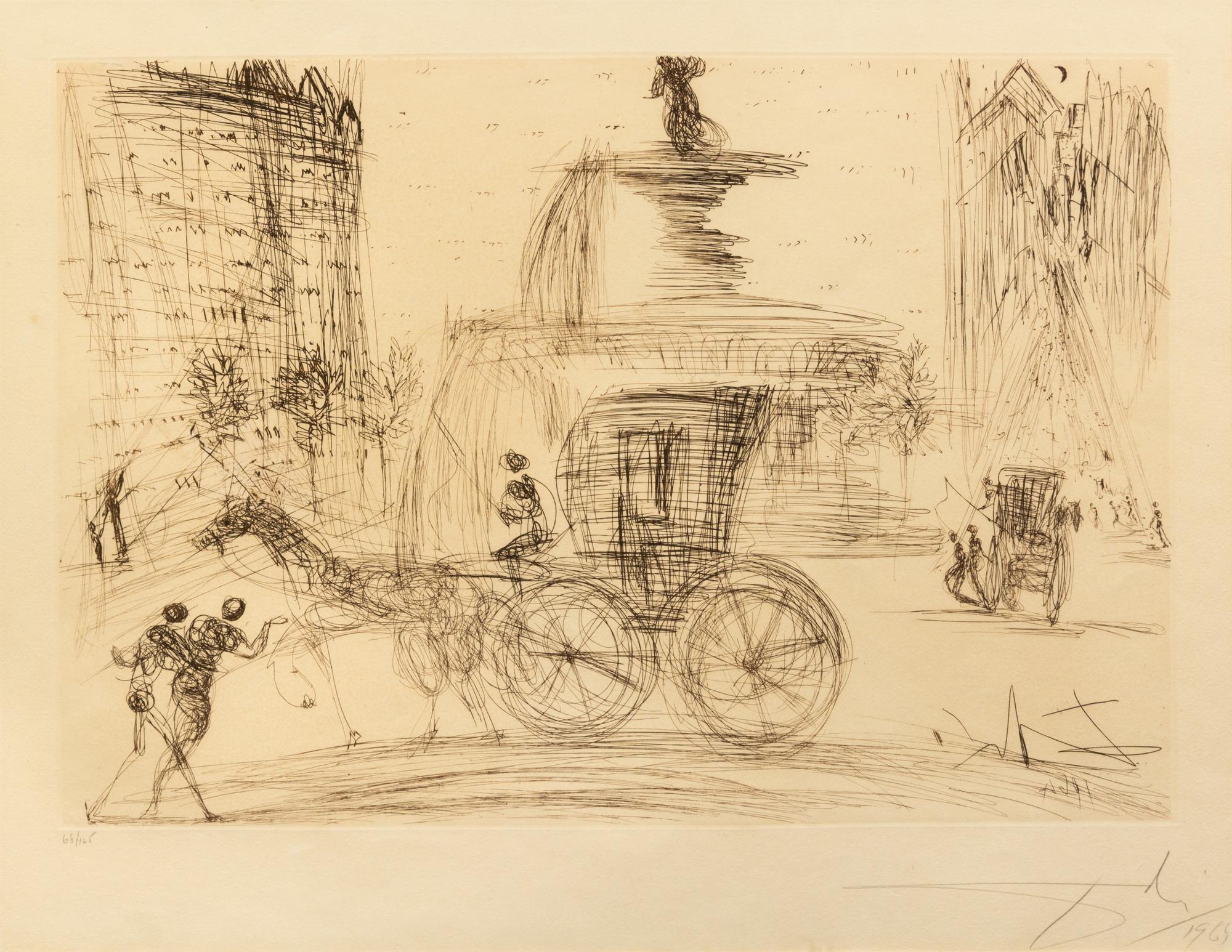 Salvador Dali, (Spanish, 1904-1989), Plaza Fountain (from New York City), 1964