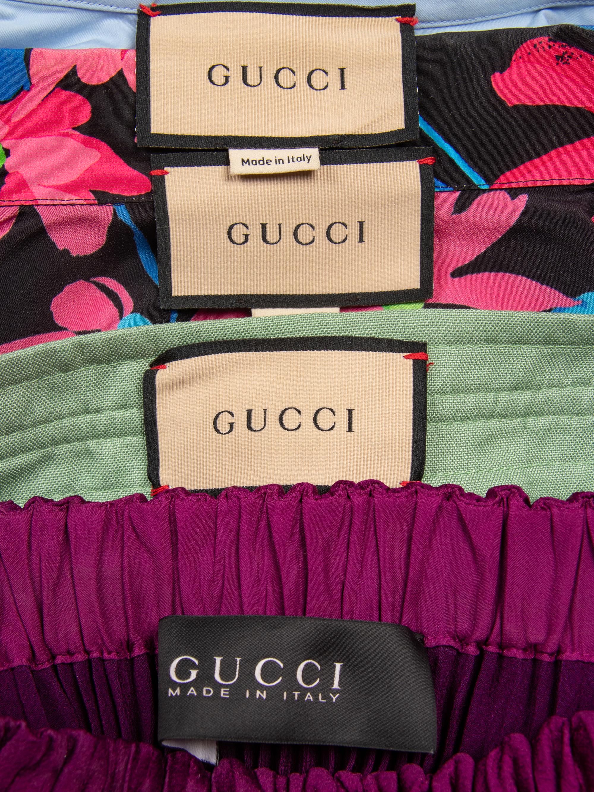 GUCCI, TWO SHIRTS & TWO SKIRTS