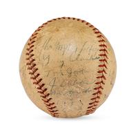 A 1944 Chicago White Sox Team Signed Autograph Baseball