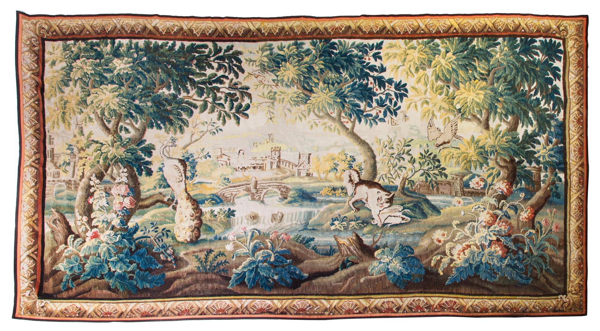 A French Aubusson Wool Tapestry Height 9 feet 2 inches x width 14 feet 2 inches. — 18TH CENTURY