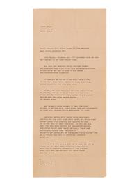 [VIETNAM]. 4 items, incl. typed report from Russell Braley detailing racial tension in the army.