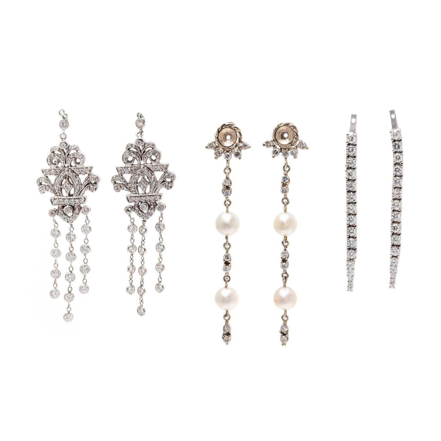 DIAMOND STUD EARRINGS AND ATTACHMENTS