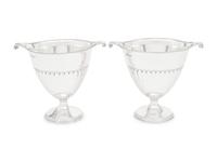A Pair of English Silver Loving Cups