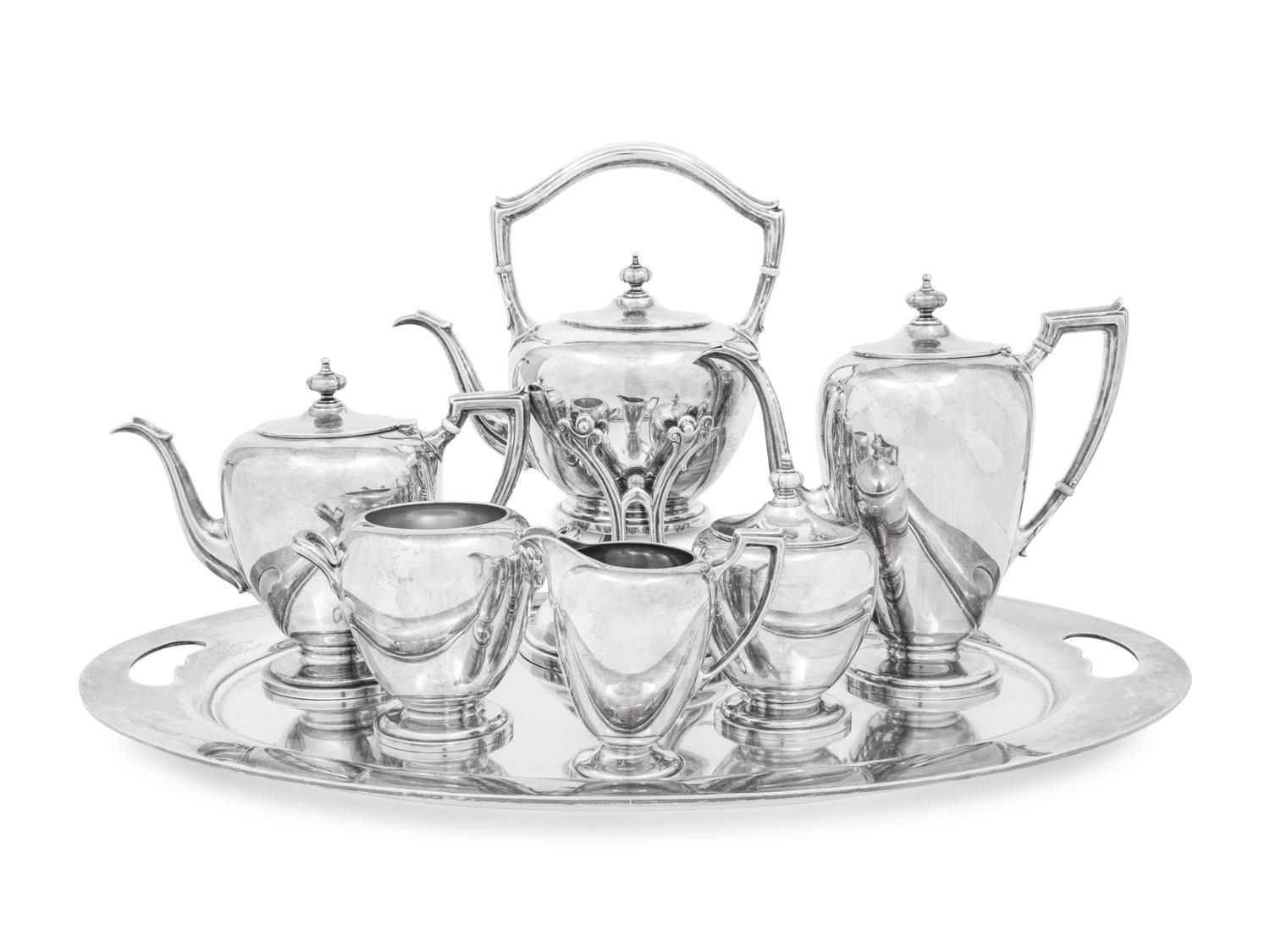 An American Silver Seven-Piece Tea and Coffee Service