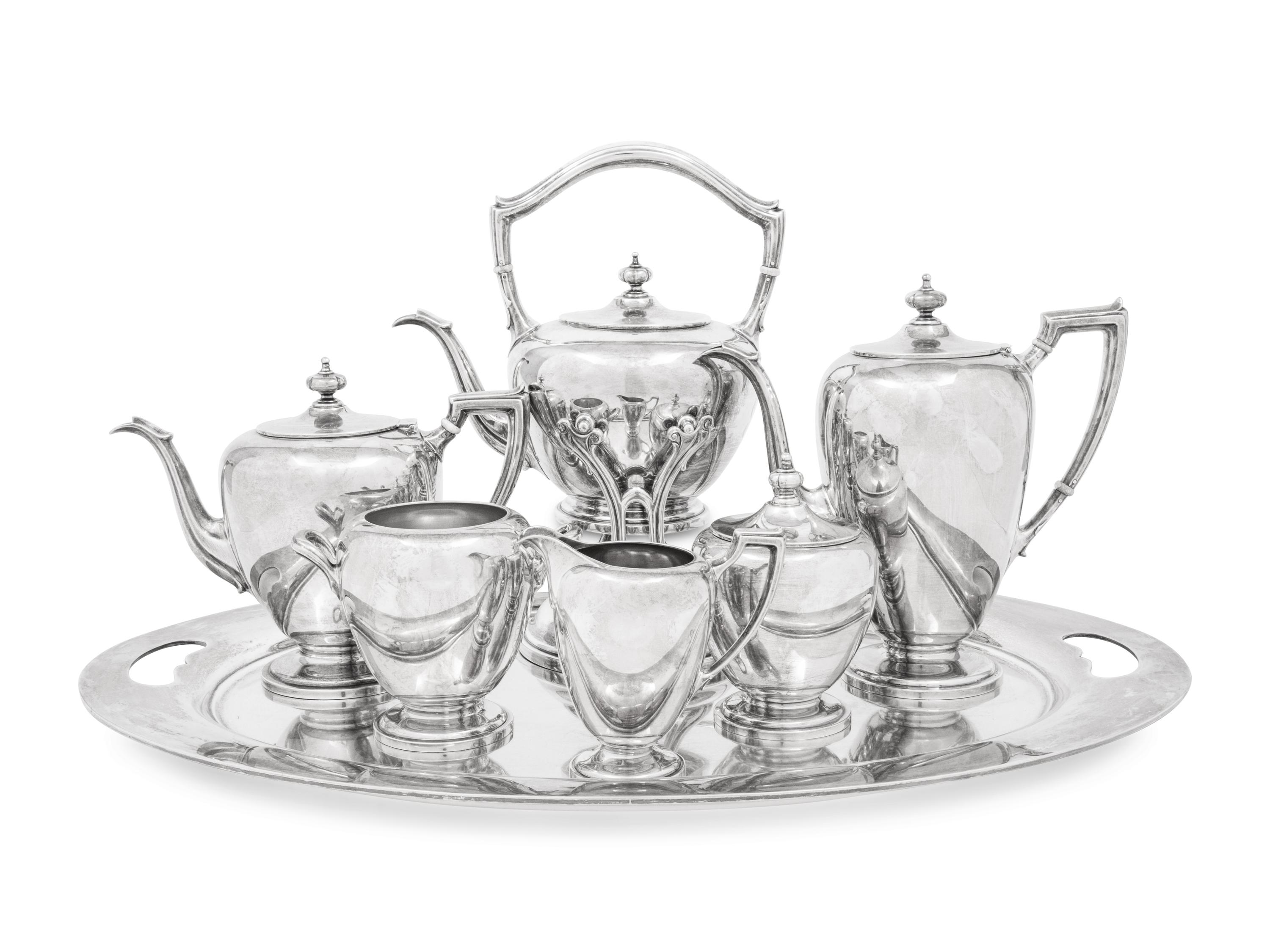 An American Silver Seven-Piece Tea and Coffee Service