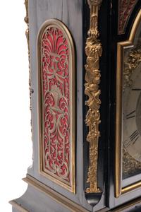 A George III Gilt Bronze Mounted Ebonized Musical Clock