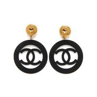 Chanel, Oversized CC & Faux-Pearl Ear Clips