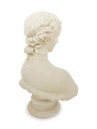 A Bisque Porcelain Bust of a Woman
