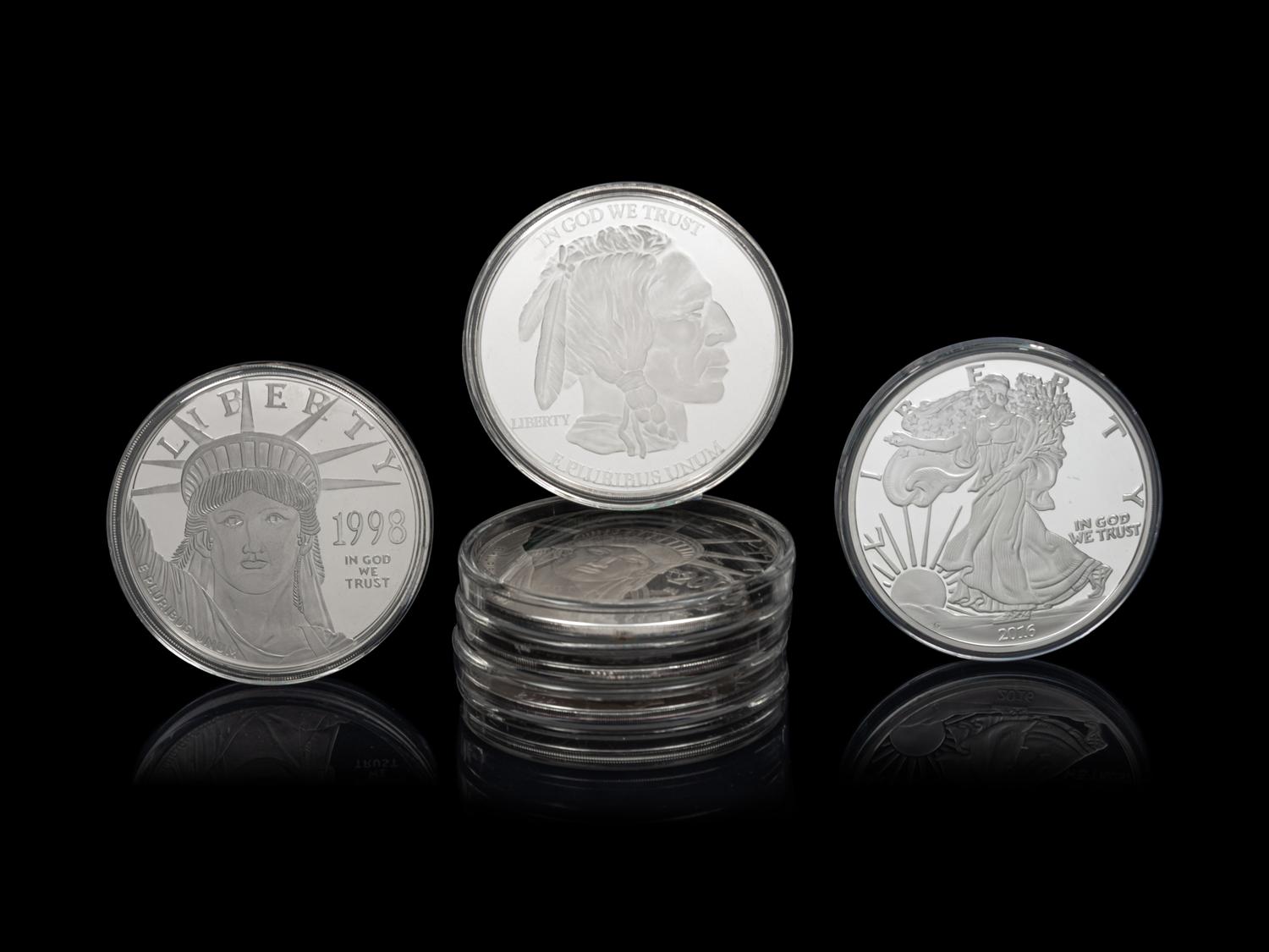 [PRIVATE ISSUE] Seven 4 Oz. Silver Rounds