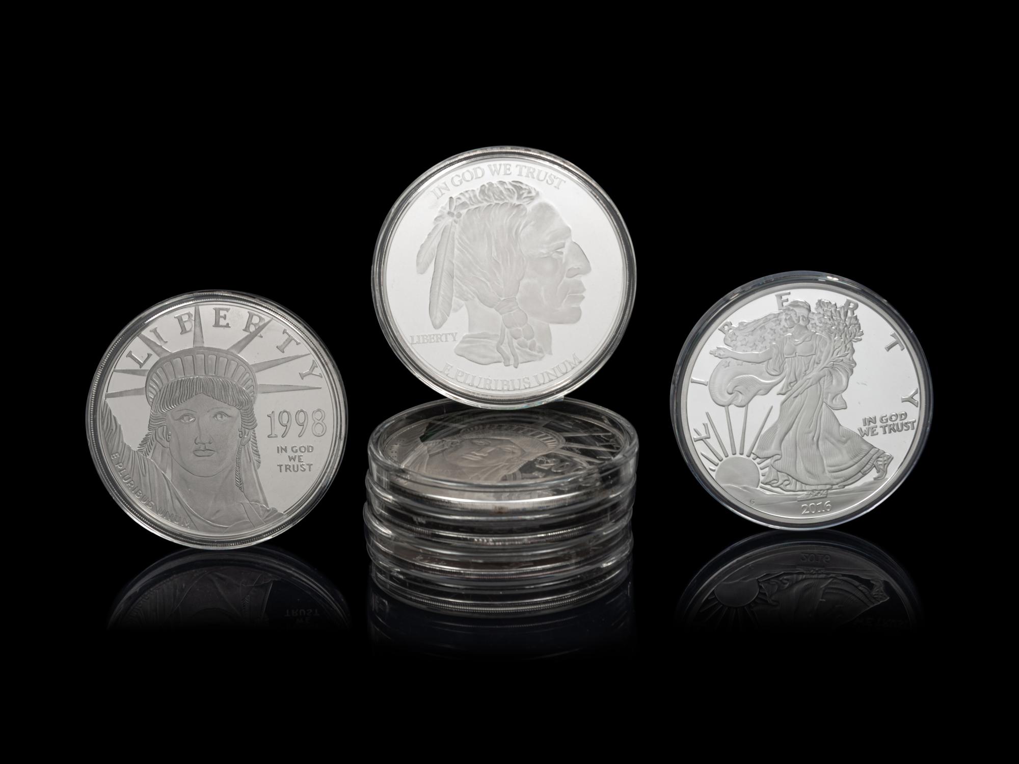 [PRIVATE ISSUE] Seven 4 Oz. Silver Rounds
