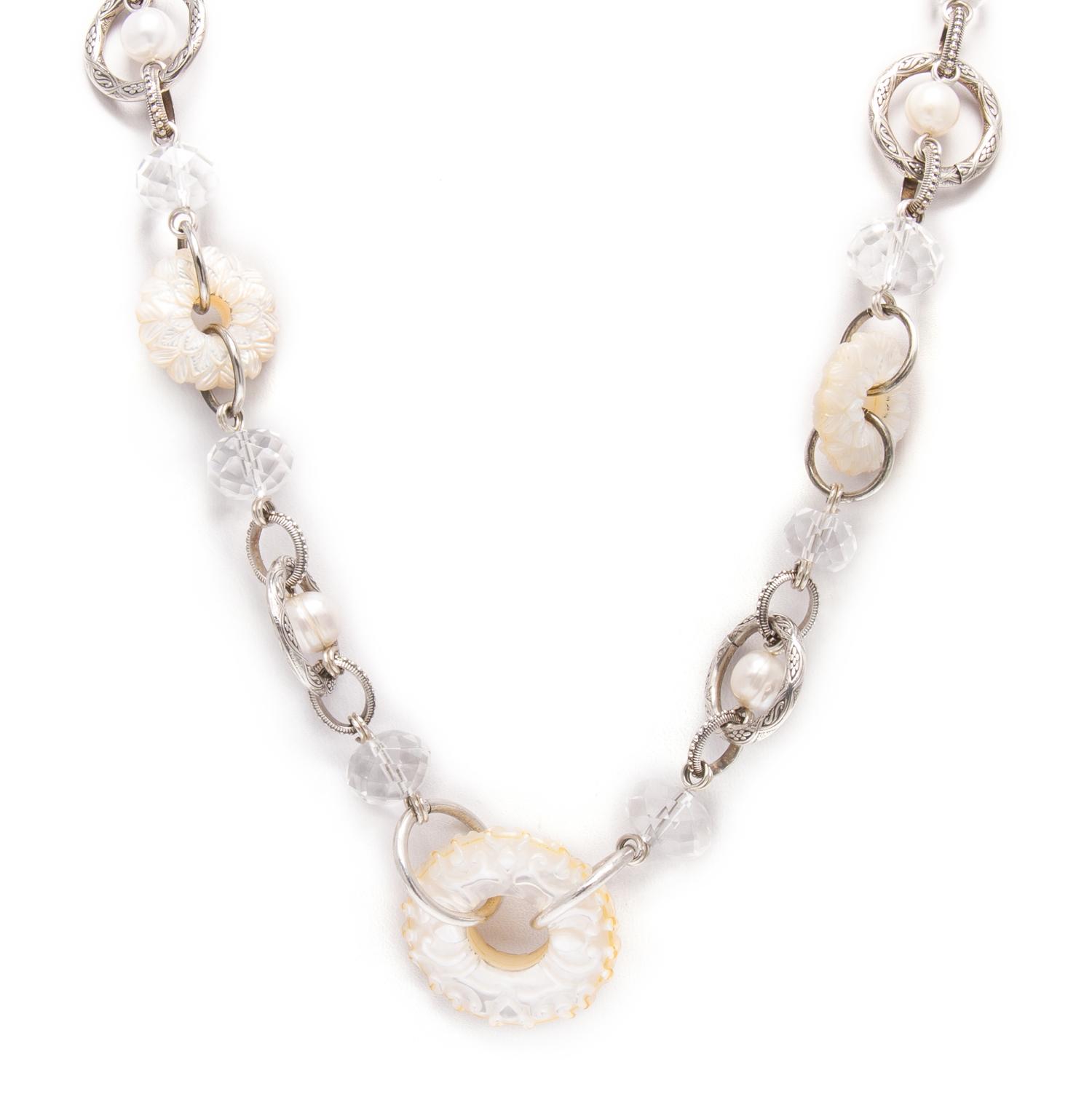 A Collection of Sterling Silver, Mother-of-Pearl, Cultured Pearl and Crystal Jewelry, Stephen Dweck, 97.50 dwts.
