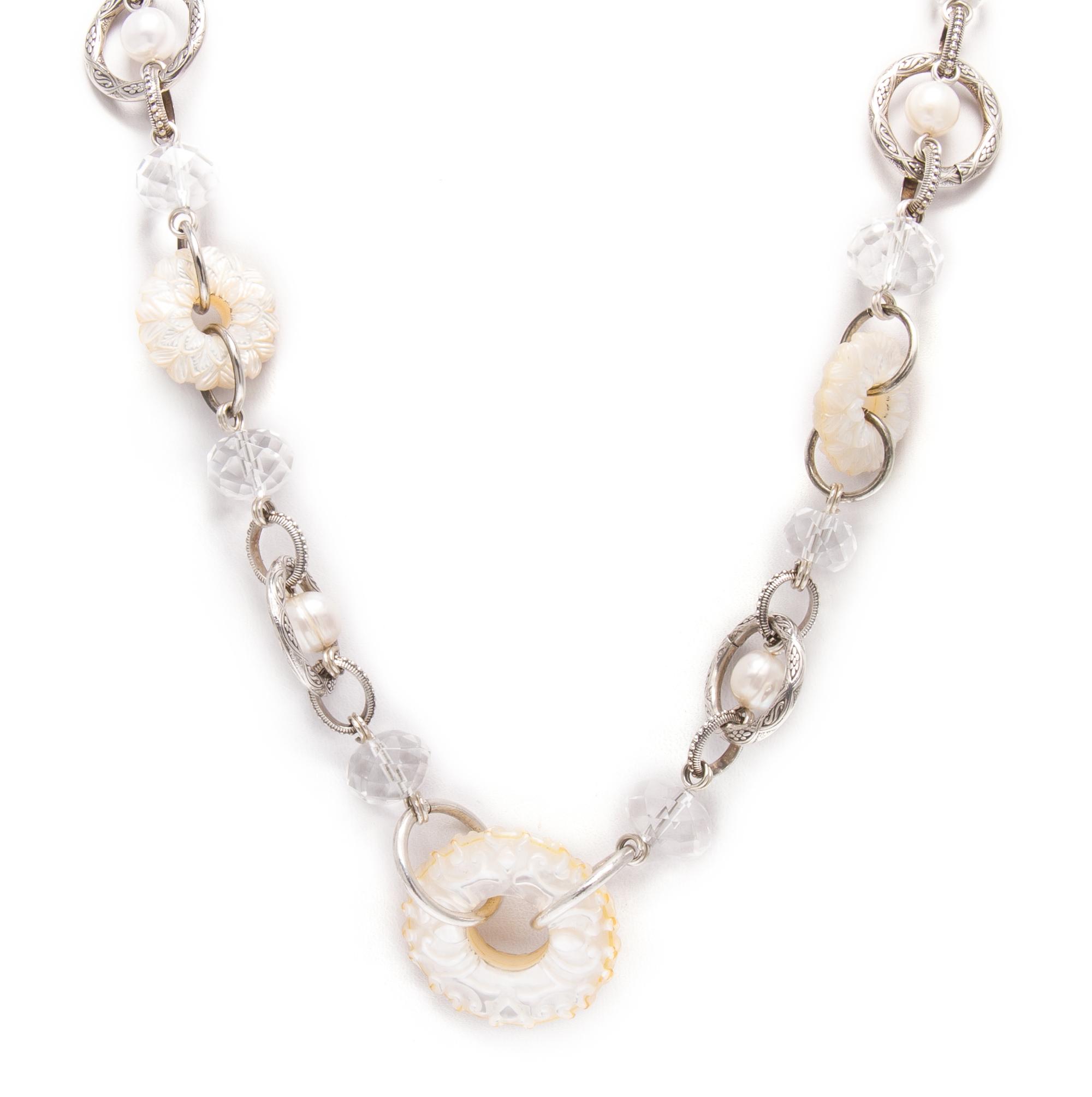 A Collection of Sterling Silver, Mother-of-Pearl, Cultured Pearl and Crystal Jewelry, Stephen Dweck, 97.50 dwts.