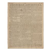 [Declaration of Independence] The First Scottish Printing of the Declaration of Independence