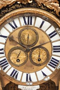 A Louis XV Gilt Bronze Mounted Boulle Marquetry Bracket Clock