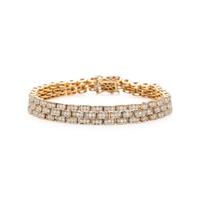 BICOLOR GOLD AND DIAMOND BRACELET
