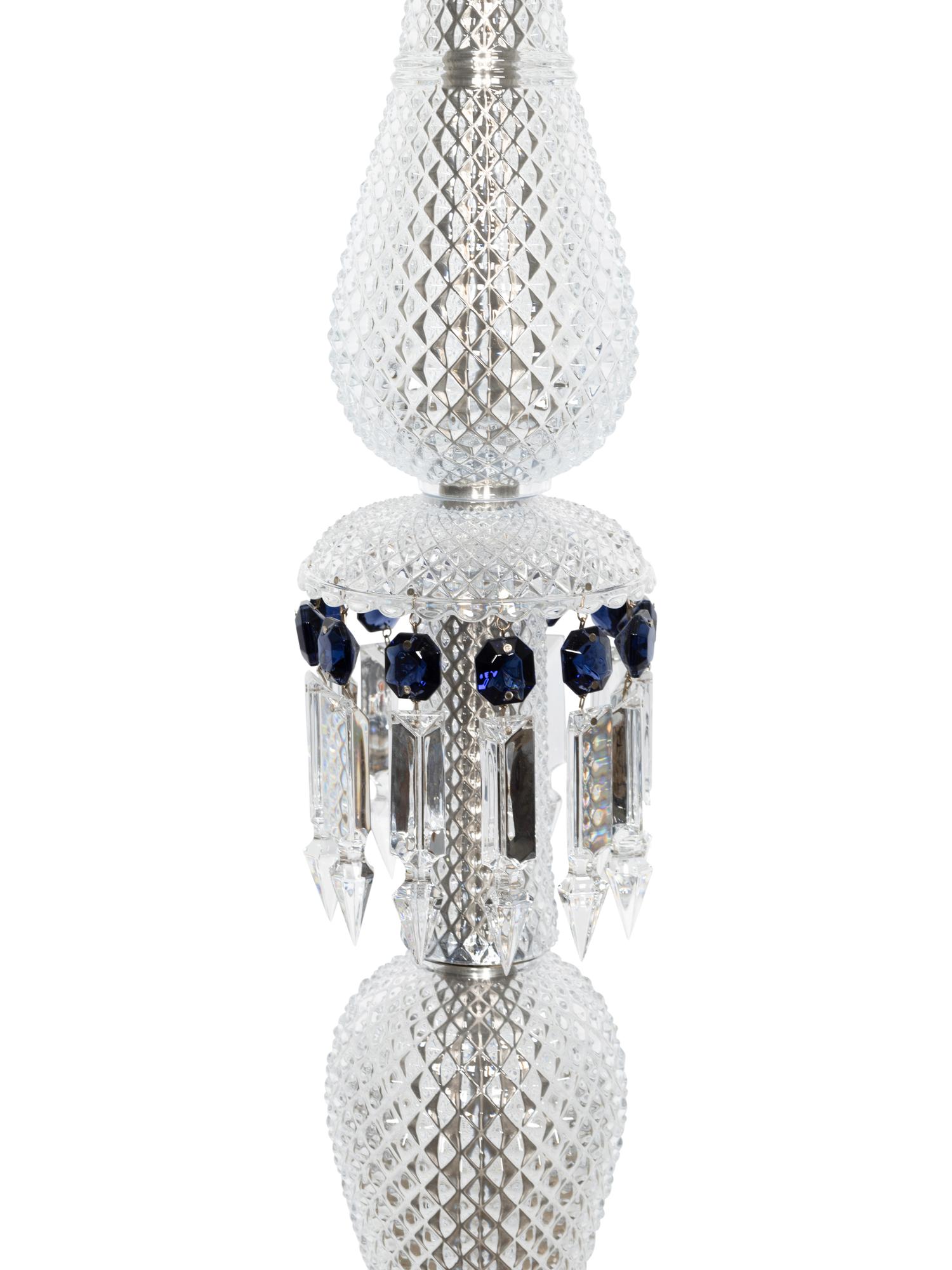 A Pair of Baccarat Zénith Twelve-Light Torchères