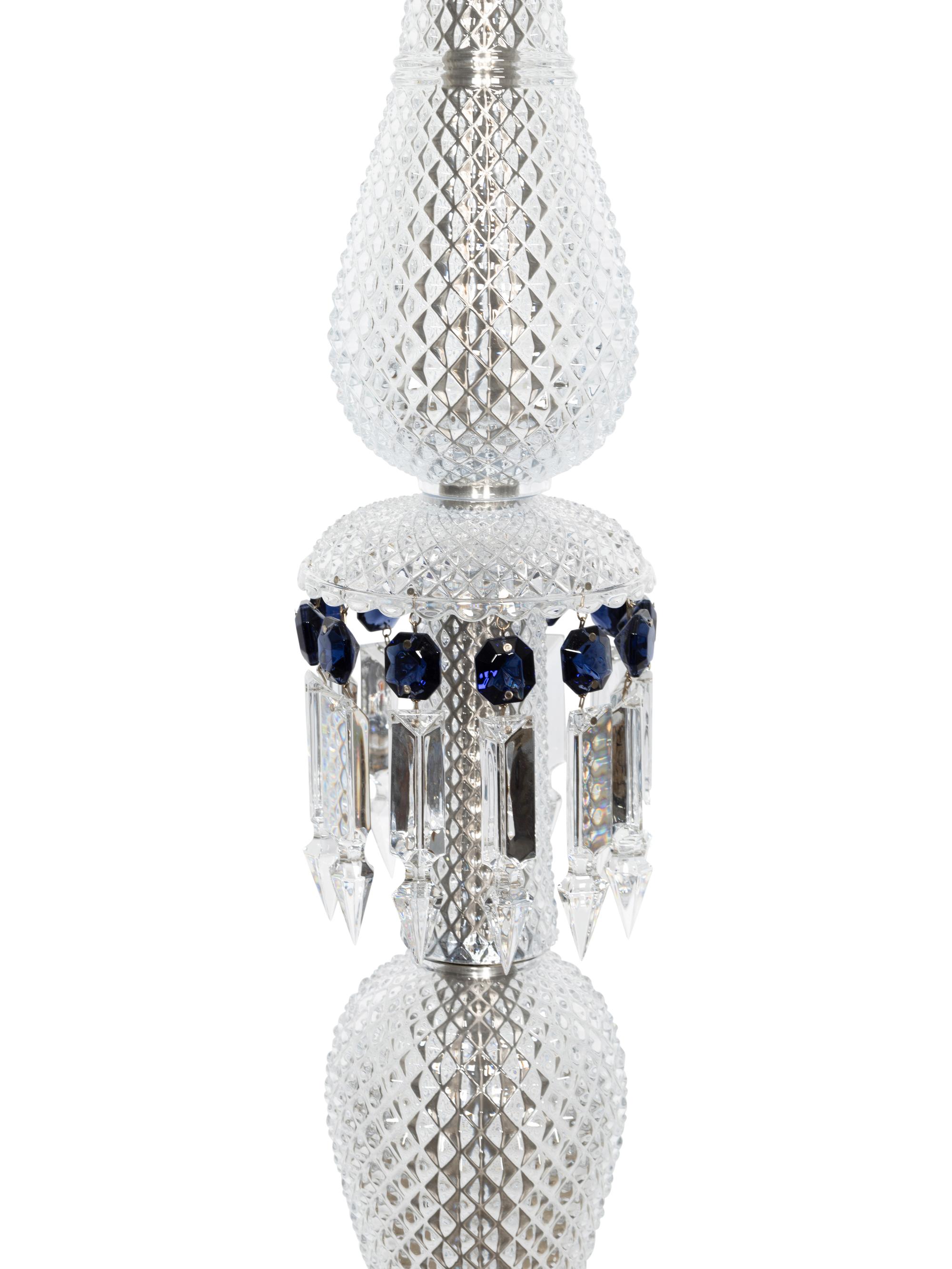 A Pair of Baccarat Zénith Twelve-Light Torchères