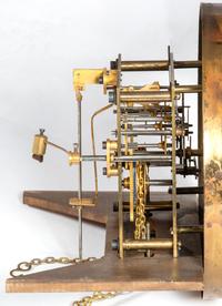 A Gustav Becker Oak Tall Case Clock