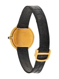 CARTIER, 18K YELLOW GOLD 'ELLIPSE' WATCH
