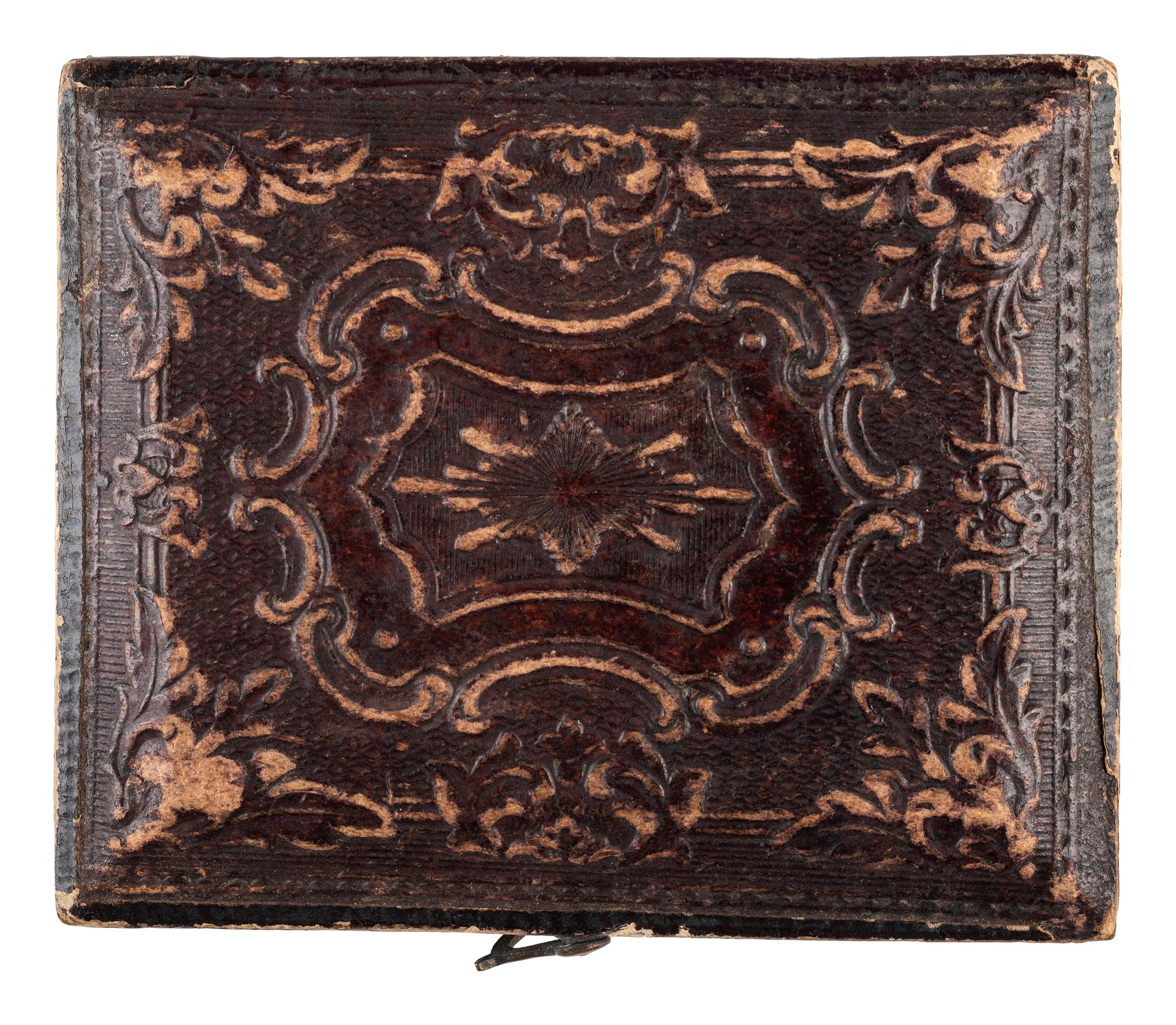 [MILITARIA]. A group of 2 daguerreotypes of militiamen, comprising: