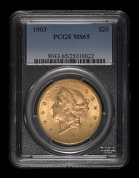 A United States 1903 Liberty Head $20 Gold Coin